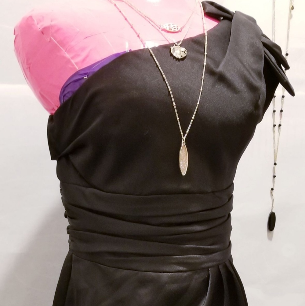 David's Bridal Black Cocktail Dress Size 2